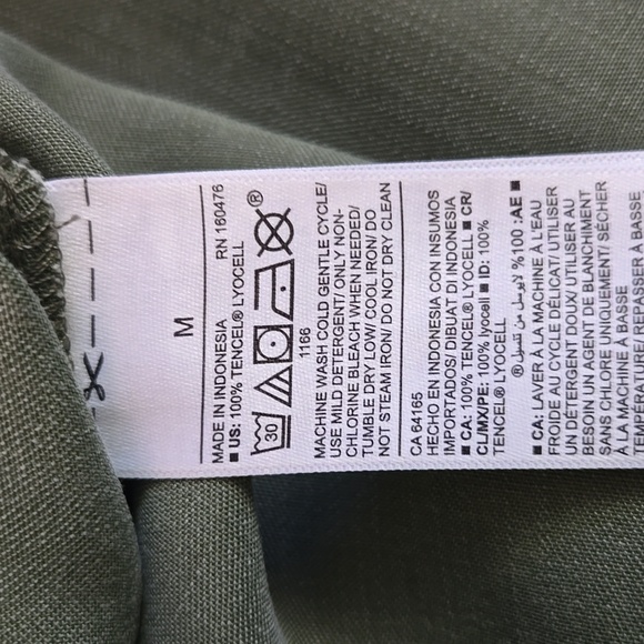 NEW Old Navy Green Button Front Tunic M - Picture 6 of 7